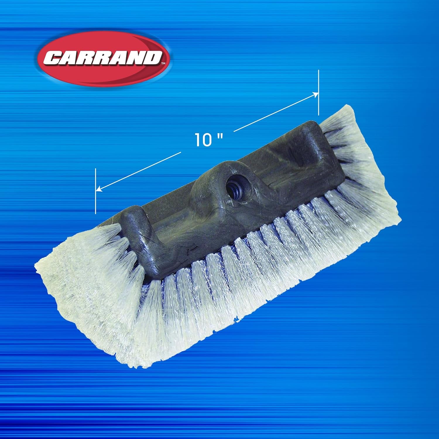 93111 Car Quad 10" Brush Head, Gray, Pole/Rod Not Included