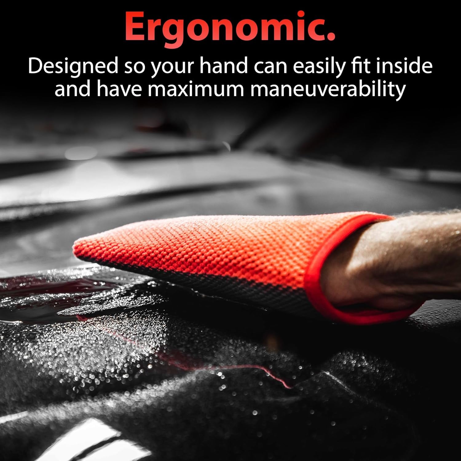 Clay Mitt - Medium Grade Clay Bar Infused Mitt | Car Detailing Glove Quickly Removes Debris from Your Paint, Glass, Wheels, & More